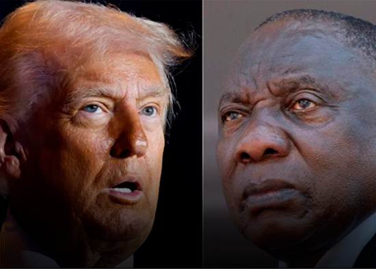 Trump arrincona al presidente sudafricano para denunciar un "genocidio" contra los blancos