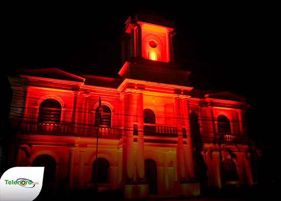 Ayuntamiento de San Francisco de Macorís es iluminado por el Día Mundial del Corazón