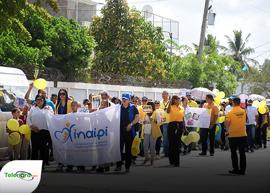 CAFI Vista al Valle realiza marcha por la prevención del abuso y contra la violencia infantil.