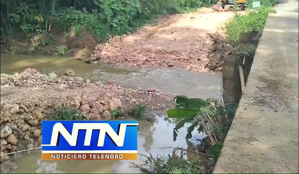 Desbordamiento de rio Magua en Pimentel dejan varias comunidades incomunicadas de Castillo
