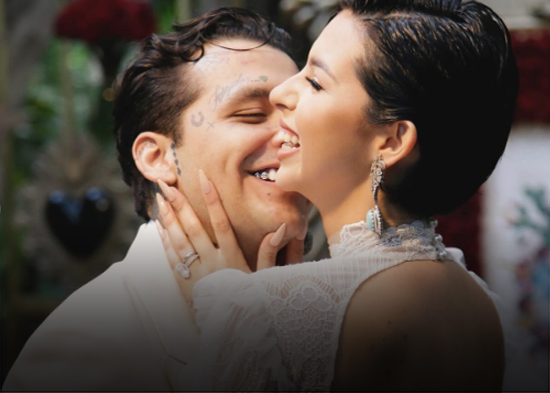 Nodal y Ángela Aguilar comparten fotos oficiales de su boda