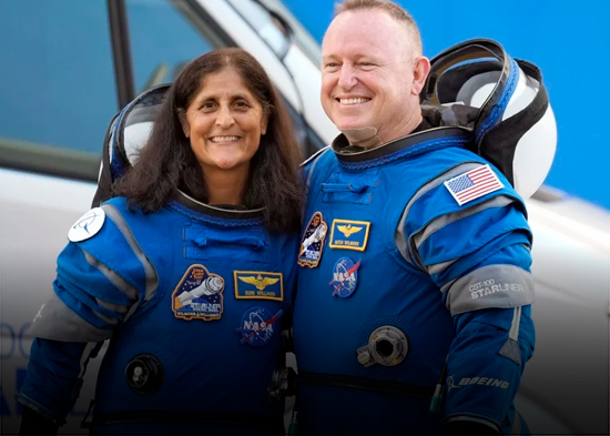 Ya están de en la Tierra los 2 astronautas que estuvieron atrapados 9 meses en la Estación Espacial Internacional