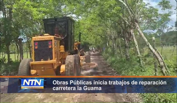 Obras Públicas inicia trabajos de reparación carretera la Guama