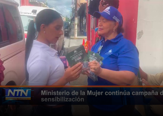 Ministerio de la Mujer continúa campaña de sensibilización