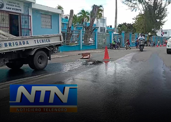 INAPA busca solucionar avería frente a hospital San Vicente