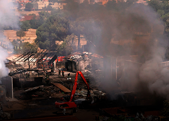 Explosión en gasolinera de Roma deja al menos 45 heridos