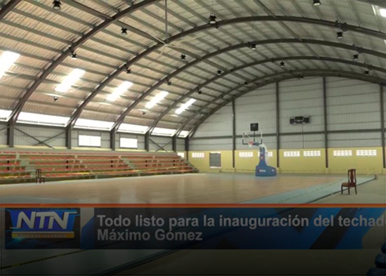 Todo listo para la inauguración del techado Máximo Gómez