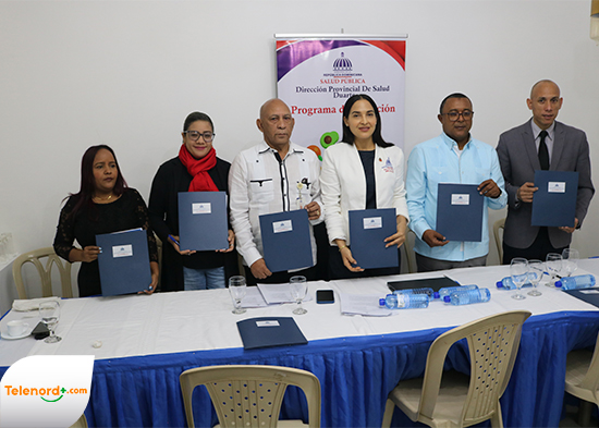 Provincial de Salud Duarte firma acuerdos interinstitucionales para la promoción de la salud