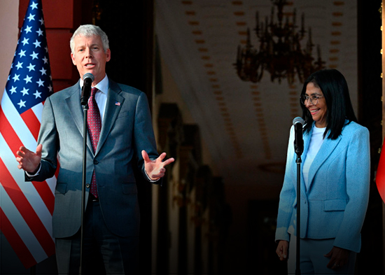 Venezuela y Estados Unidos acuerdan luchar juntos contra el narcotráfico y el terrorismo