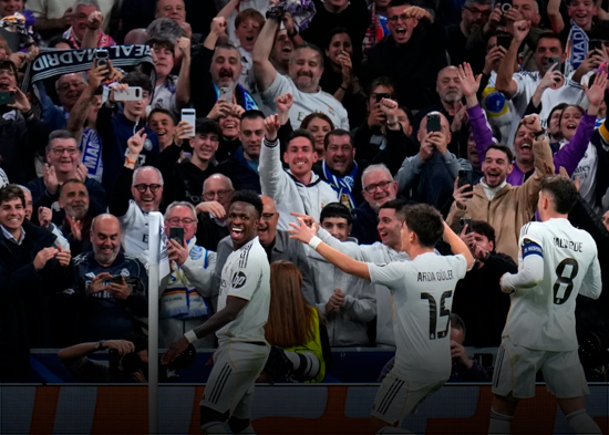 Vinícius y Real Madrid bailan hacia octavos de final en la Champions. El campeón PSG sobrevive