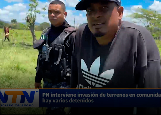 PN interviene invasión de terrenos en comunidad de Hatillo; hay varios detenidos