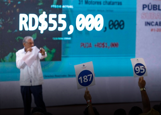 El Estado recauda RD$562.8 millones por venta de apartamentos y otros bienes de narcos en subasta