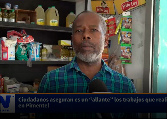 Ciudadanos aseguran es un “allante” los trabajos que realizan en Pimentel