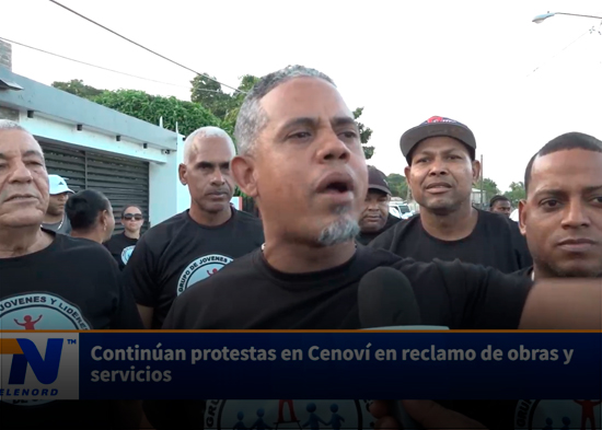Continúan protestas en Cenoví en reclamo de obras y servicios