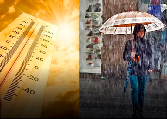Meteorología prevé un inicio de semana con chubascos y altas temperatura
