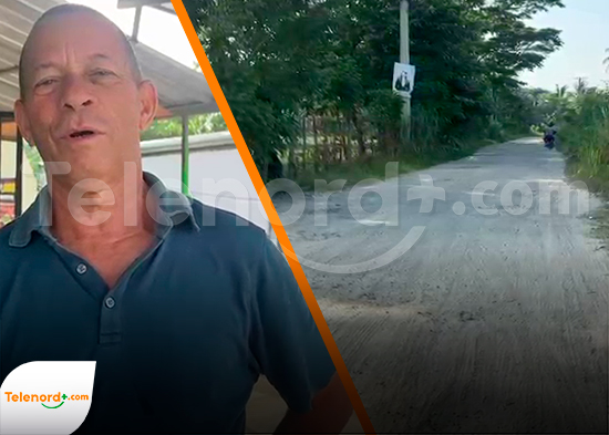 Denuncian mal estado de carretera en comunidad de Mirabel
