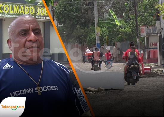 Atribuyen a INAPA paralización de asfaltado en calle José Reyes SFM